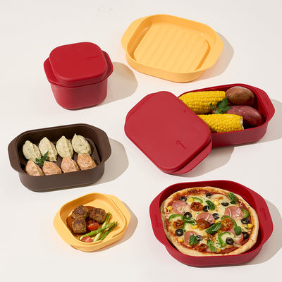 Easyway Silicone Steamer Set (Multi + Pot + Dish)_Korea Direct Delivery C