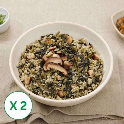 Bibimbap with Dried Radish Leaves & Shiitake Mushroom 215g x 2 Packs (Set)