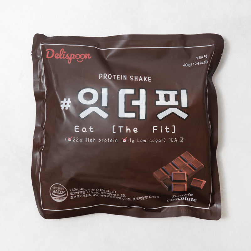 [데이바이미] 잇더핏 쉐이크 더블초코맛 280g (40g x 7개) 2팩 +  미숫가루맛 280g (40g x 7팩) 2팩 (묶음)