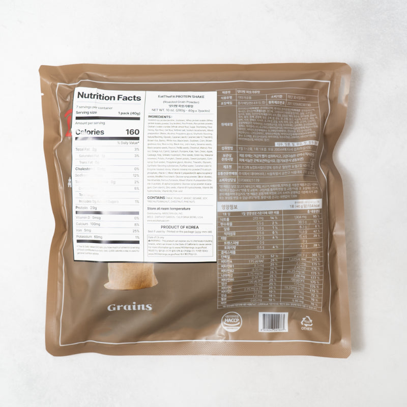 [데이바이미] 잇더핏 쉐이크 더블초코맛 280g (40g x 7개) 2팩 +  미숫가루맛 280g (40g x 7팩) 2팩 (묶음)