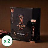 [래오이경제] 더힘찬 녹용스틱100 (100포 x 10g) x 2박스_무료배송 (묶음)
