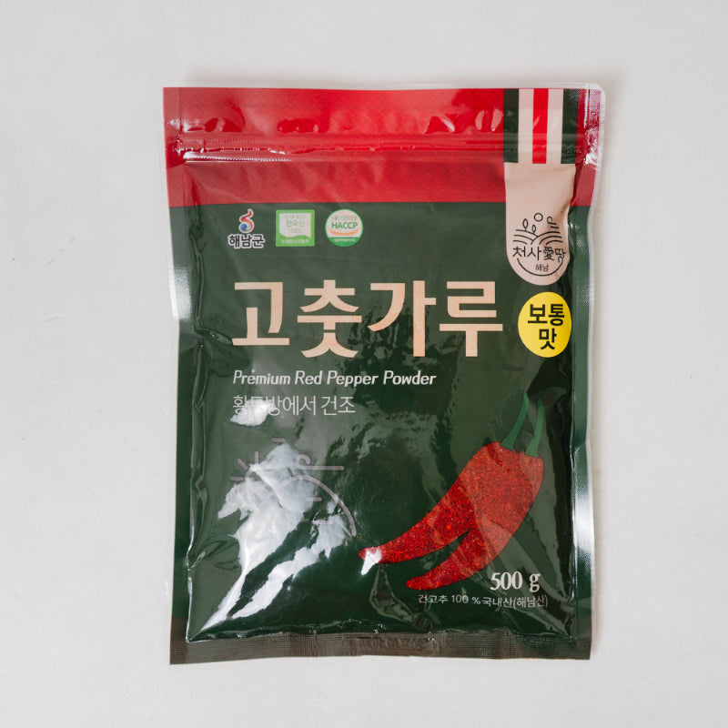 [2025년산][천사애땅] 해남 고춧가루 보통맛 500g