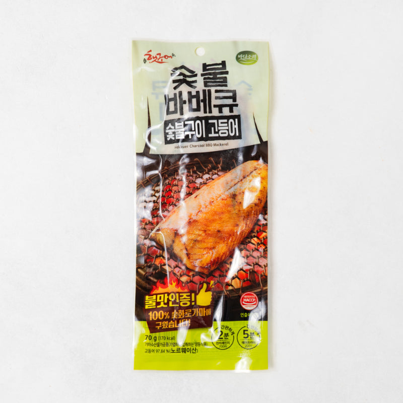 [선해수산] 바다소리 숯불바베큐 숯불구이 고등어 70g x 2팩 (묶음)