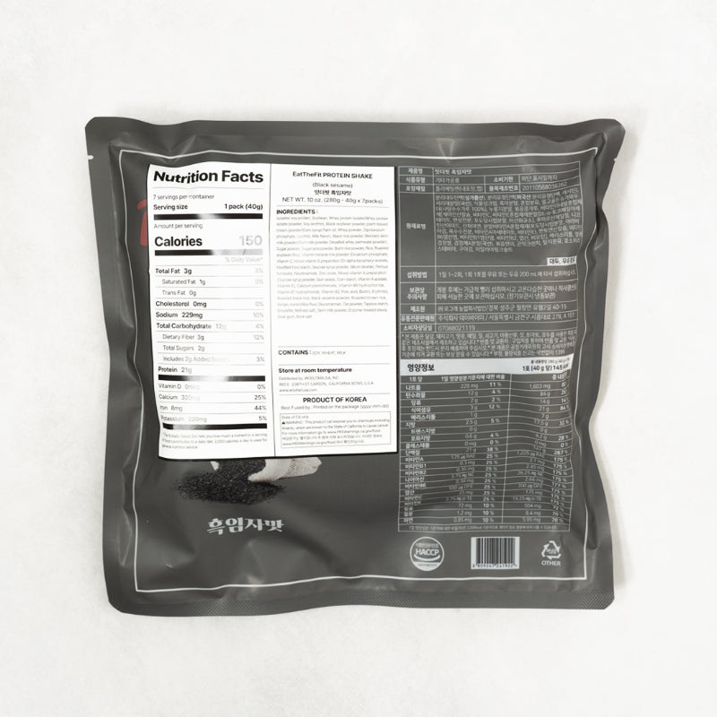 [데이바이미] 잇더핏 쉐이크 흑임자맛 280g (40g x 7팩)