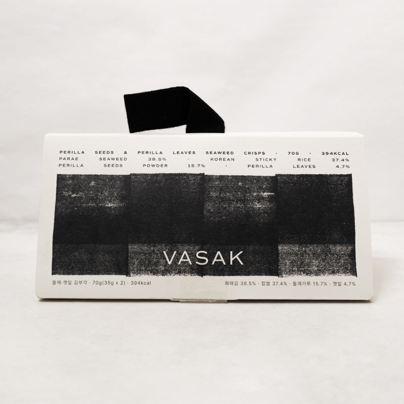 [바삭] VASAK 들깨·깻잎 김부각 선물세트 70g (35g x 2개입)