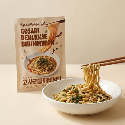 [배드캐럿] 고사리 들깨 비빔면 870g