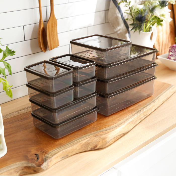 [한국직배송 D] 비트리 시즌1 모듈러 밀폐용기 22개 세트 (블랙)