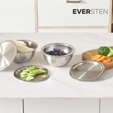 EVER STEN 混合碗带盖（3个碗 + 3个盖）_ 韩国直接配送 E