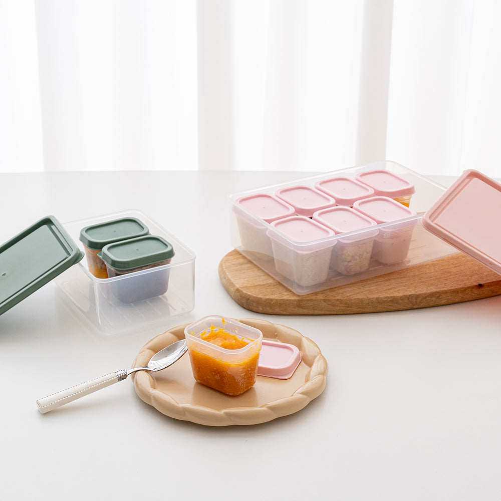 [한국직배송 C] 비트리 시즌2 모듈러 밀폐용기 35개 세트 (그린/핑크)