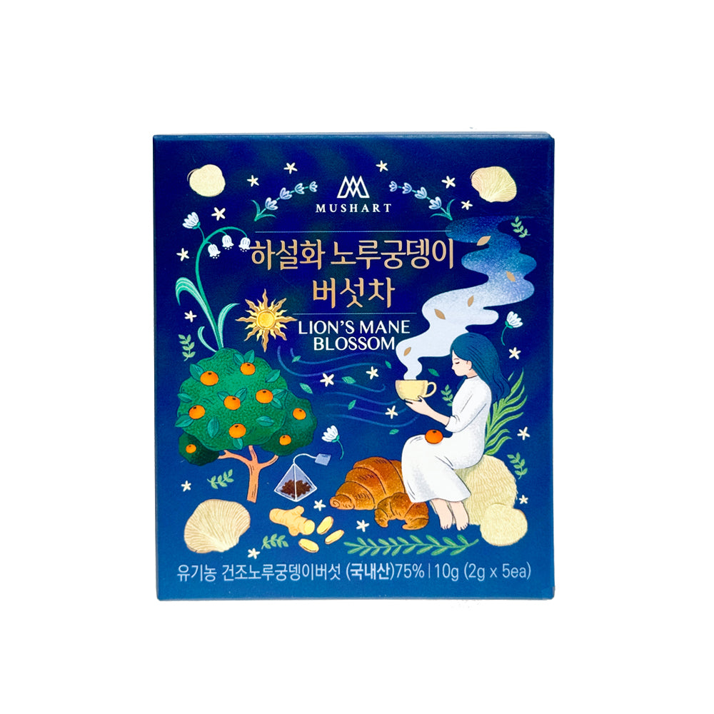 [솔룸바이오텍] 유기농 버섯차 2종 세트 (2g x 5ea x 2box)