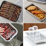 Altenbach Stainless Steel Tray 7-Piece Set with Rack_Korea Direct Delivery A