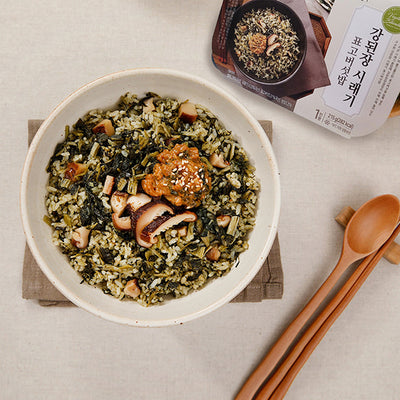 Bibimbap with Dried Radish Leaves & Shiitake Mushroom 215g