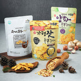 [미가푸드] 가평잣 두부과자 110g + 수제 두부과자 110g + 양파 두부과자 120g (묶음)