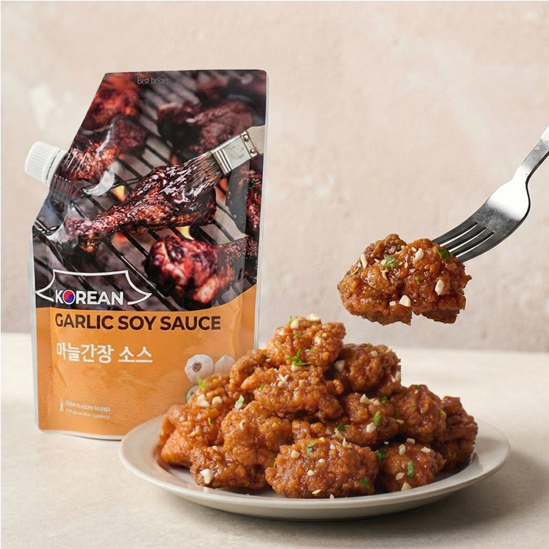 [에코라인] 마늘 간장 소스 500g