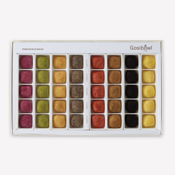 [한국직배송 A] 교동한과 고시볼 잎새달 1단 선물세트(쇼핑백 포함)