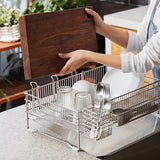 [Korea Direct Delivery B] Vatya Stainless Embo Drying Rack + (*Option) Utensil Basket, Cup & Cutting Board Rack, Dishcloth Rack