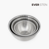 EVER STEN Mixing Bowl with Lids (3 Bowls +3 Lids)_ Korea Direct Delivery E