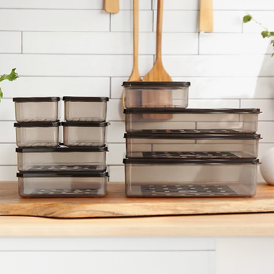 [한국직배송 D] 비트리 시즌1 모듈러 밀폐용기 22개 세트 (블랙)