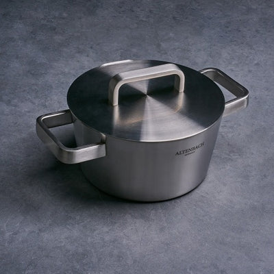 Altenbach Atrium 316Ti 5-Ply Double-Handled/Shallow Pot Select Option_Korea Direct Delivery F
