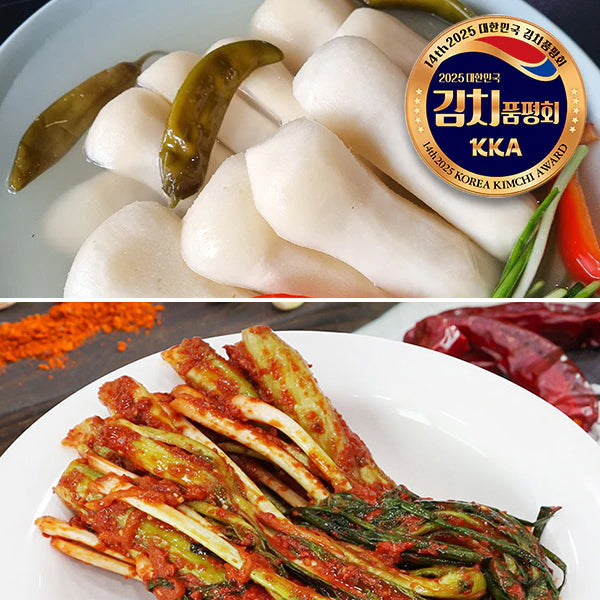 [한국직배송 D] 빛고을 남도식 총각무 동치미 2kg + 갓파김치 2kg