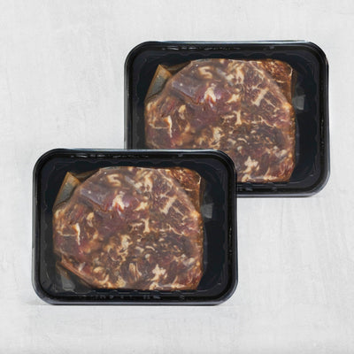 Seasoned Boneless Beef Short Rib 1LB x 2packs (Set)