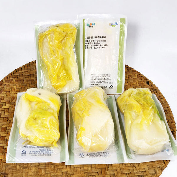 [완도맘] 해남산 데친 배추 250g x 2팩 (묶음)