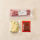 [Wooltari] Pork Belly Jjaguri Jjigae Meal Kit (Pork Belly Sliced 1lb + Sauce 300g) 