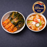 [한국직배송 D] 홍천 대복김치 제철 파김치 2kg + 나박김치 2kg