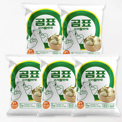 [카멜푸드] 곶표 왕만두(1개입) 120g x 5 팩 (묶음) 