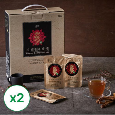 Red ginseng liquid (80ml x 30 bags) X 2 box _ Free shipping (Set)