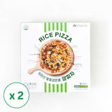 [산청기능성콩영농조합법인] 지리산 발효검은콩 쌀피자 675g (225g x 3개) x 2팩(묶음)