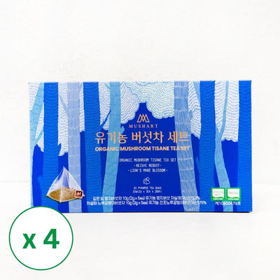 [솔룸바이오텍] 유기농 버섯차 2종 세트 (2g x 5ea x 2box) x 4박스 _무료배송(묶음)