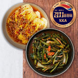 Hongcheon Daebok Jeju Barley Cabbage Kimchi 2kg + Radish Kimchi 2kg_Korea Direct Delivery A