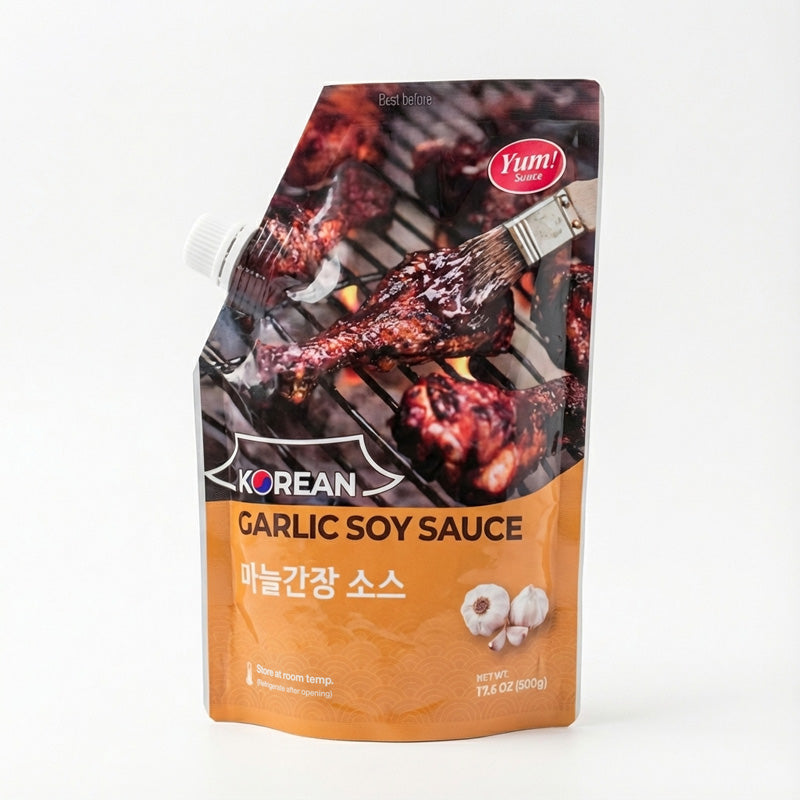 [Yum!sauce] 마늘간장소스 500g + 치킨양념소스 500g (묶음)