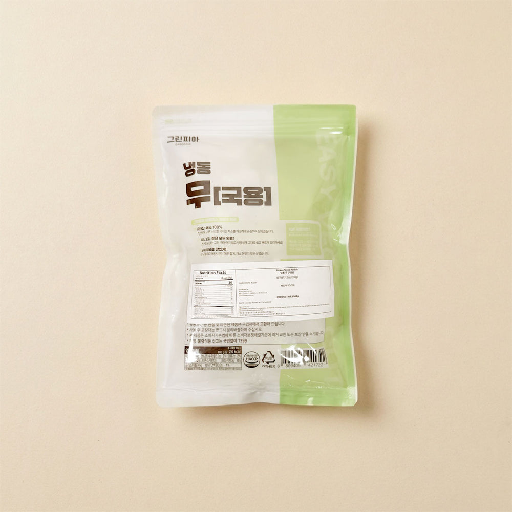 [그린피아] 100% 국내산 냉동 무(국용) 350g