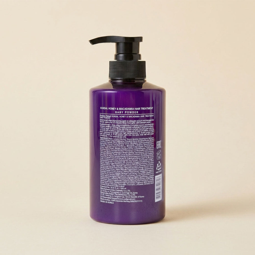[KUNDAL] Honey & Macadamia Protein Treatment Baby Powder Scent 500ml