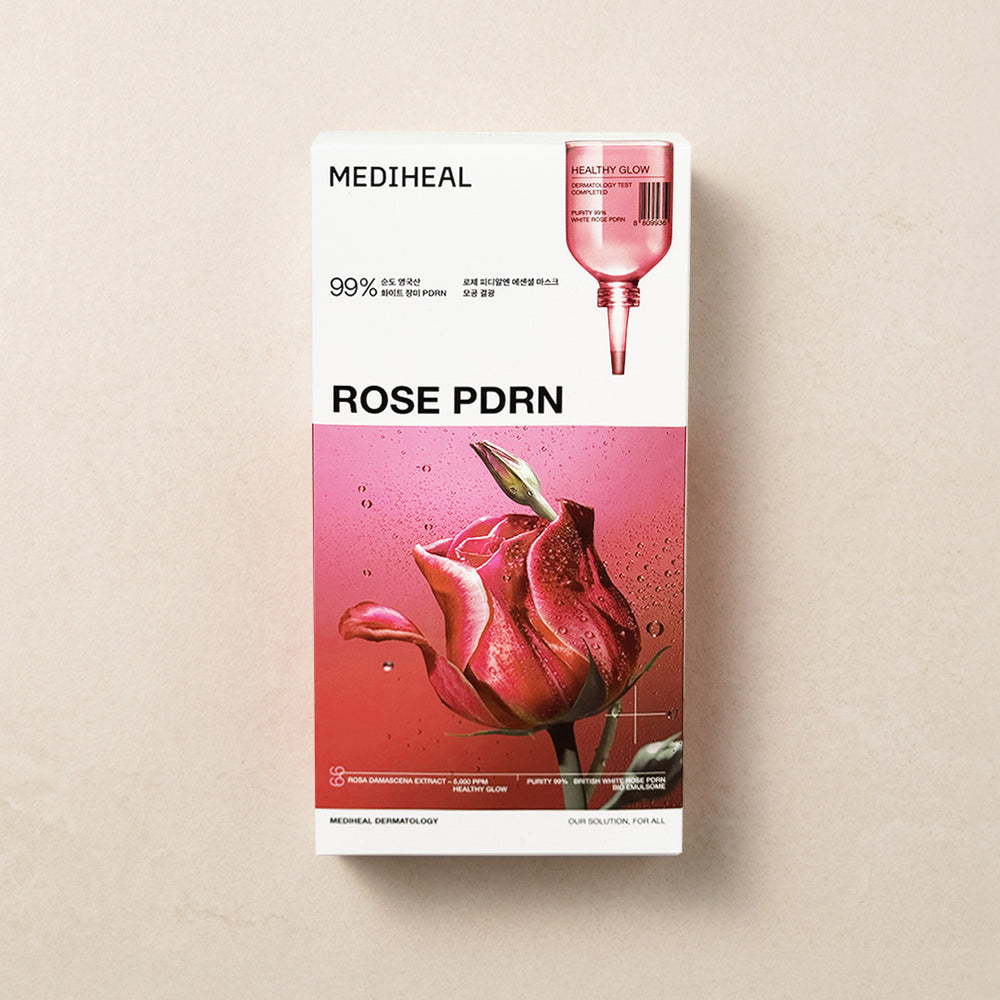 [MEDIHEAL] Rose PDRN Essential Mask Healthy Glow (10 Sheets)