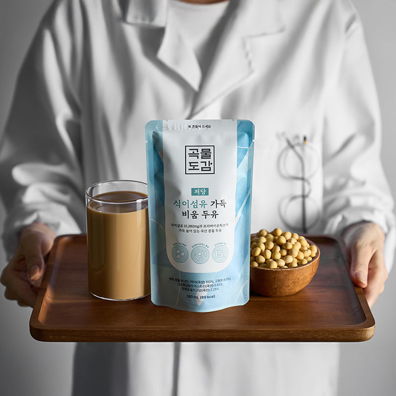 [곡물도감] 식이섬유 가득 비움두유 (180ml x 15팩) x 3팩 (묶음)_무료배송