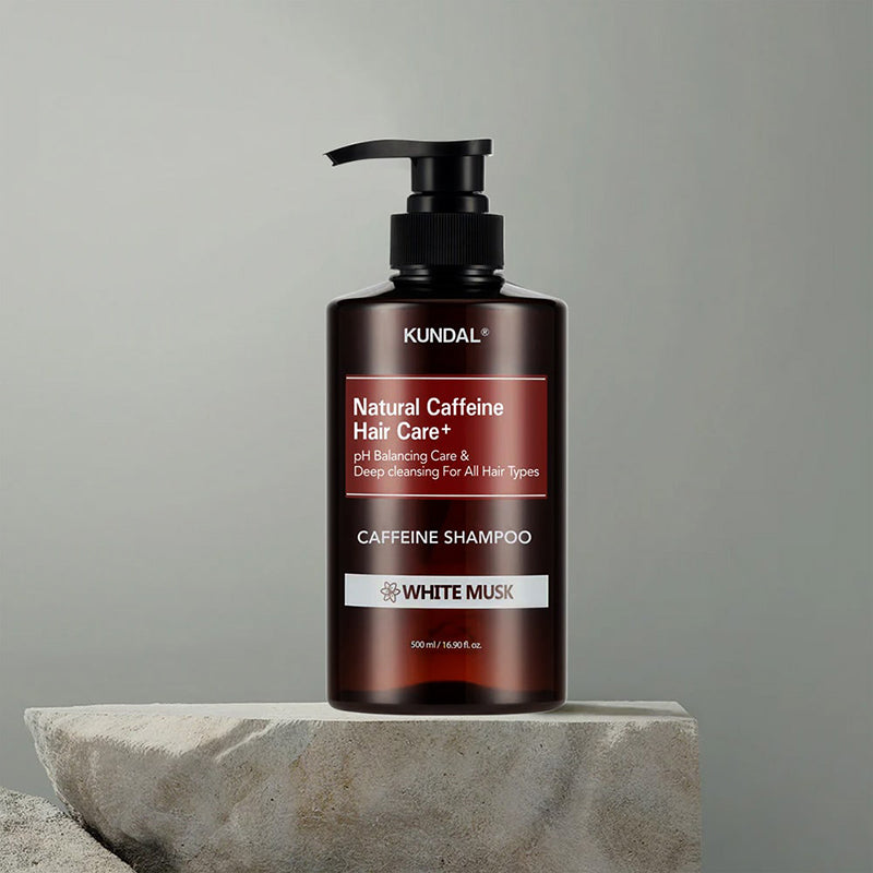 [KUNDAL] Caffeine Anti-Hair Loss Shampoo White Musk Scent 500ml