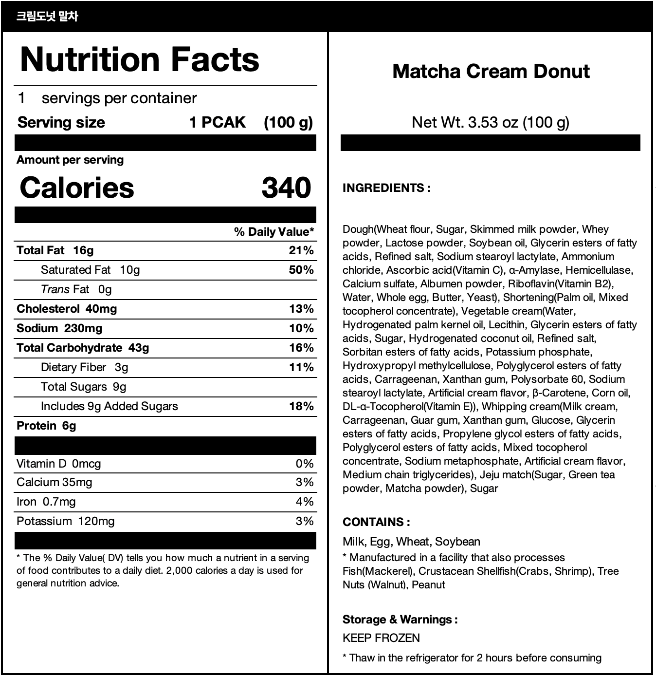 nutrition facts