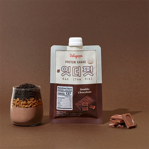 [데이바이미] 잇더핏 쉐이크 더블초코맛 280g (40g x 7개) 2팩 +  미숫가루맛 280g (40g x 7팩) 2팩 (묶음)