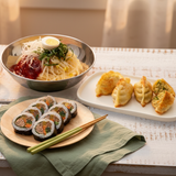 [아센통상] 보영쫄면 중간맛 + [헤이밀] 잡채 송송 만두 + [바바김밥] 참치마요김밥 2개_타임딜 (묶음)