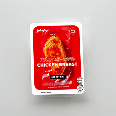 [Juicybite] Fully Cooked Chicken Breast Secret BBQ 4oz x 2 (Set)