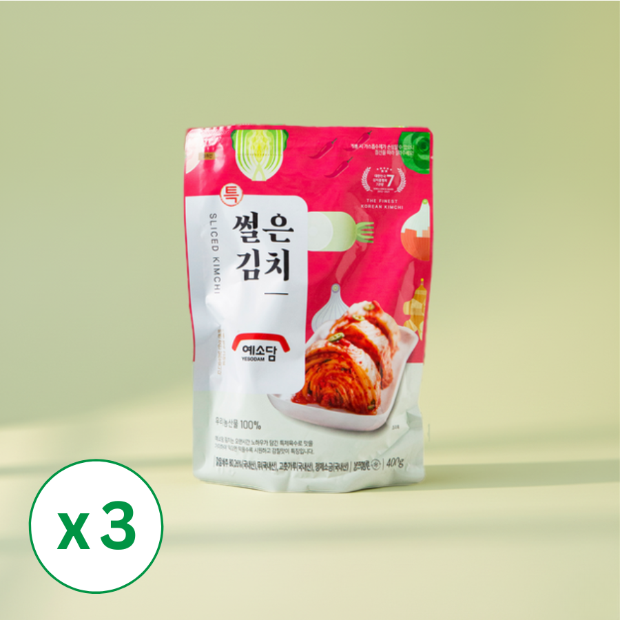 [예소담] 썰은김치 400g x 3팩 (묶음)