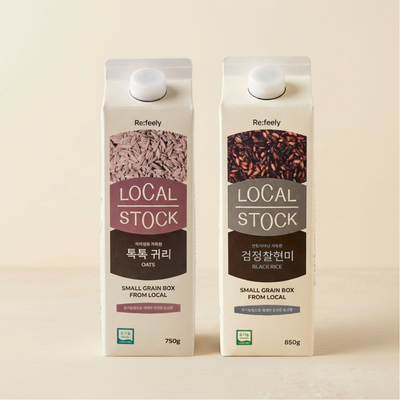 [리필리] 로컬스톡 검정찰현미 850g + [리필리] 로컬스톡 톡톡귀리 750g (묶음)