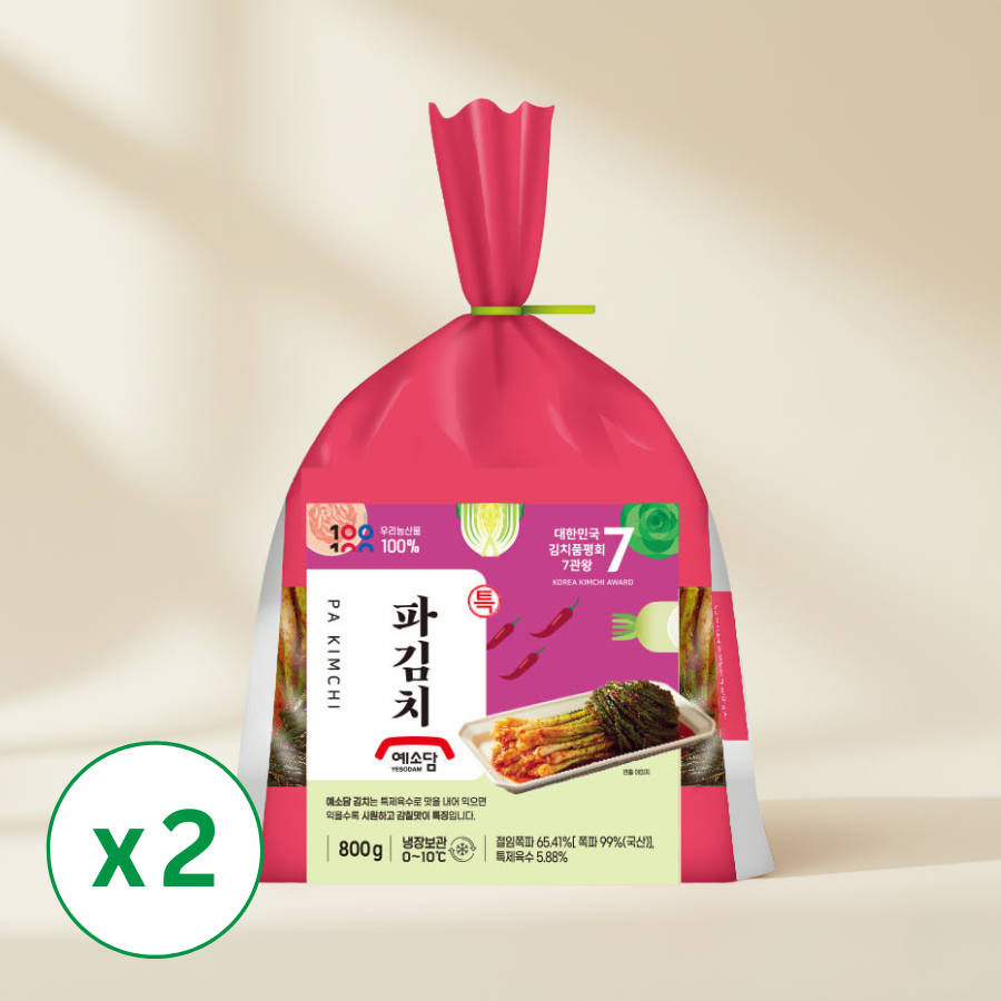 [예소담] 파김치 800g x 2팩 (묶음)