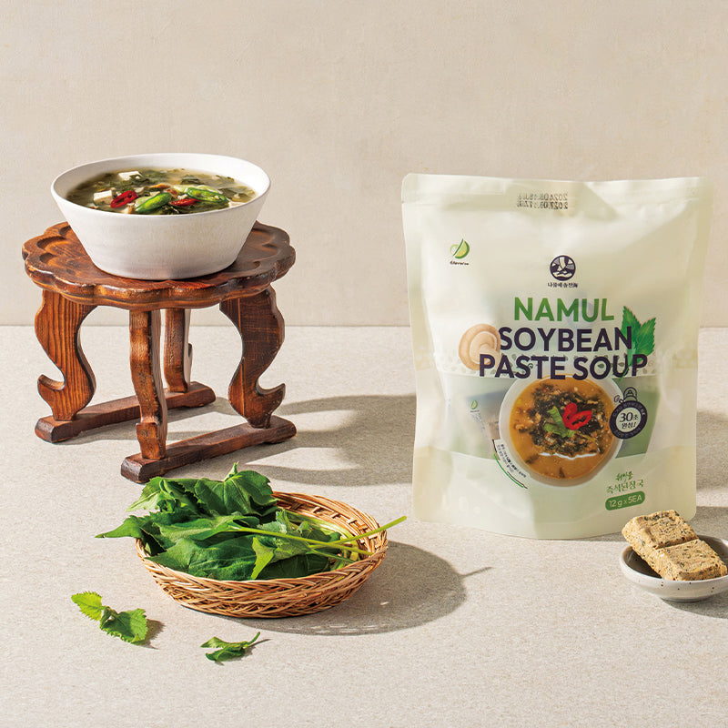 [담우] 나물에 솔찬해 취나물 즉석 된장국 60g (12gx5개)