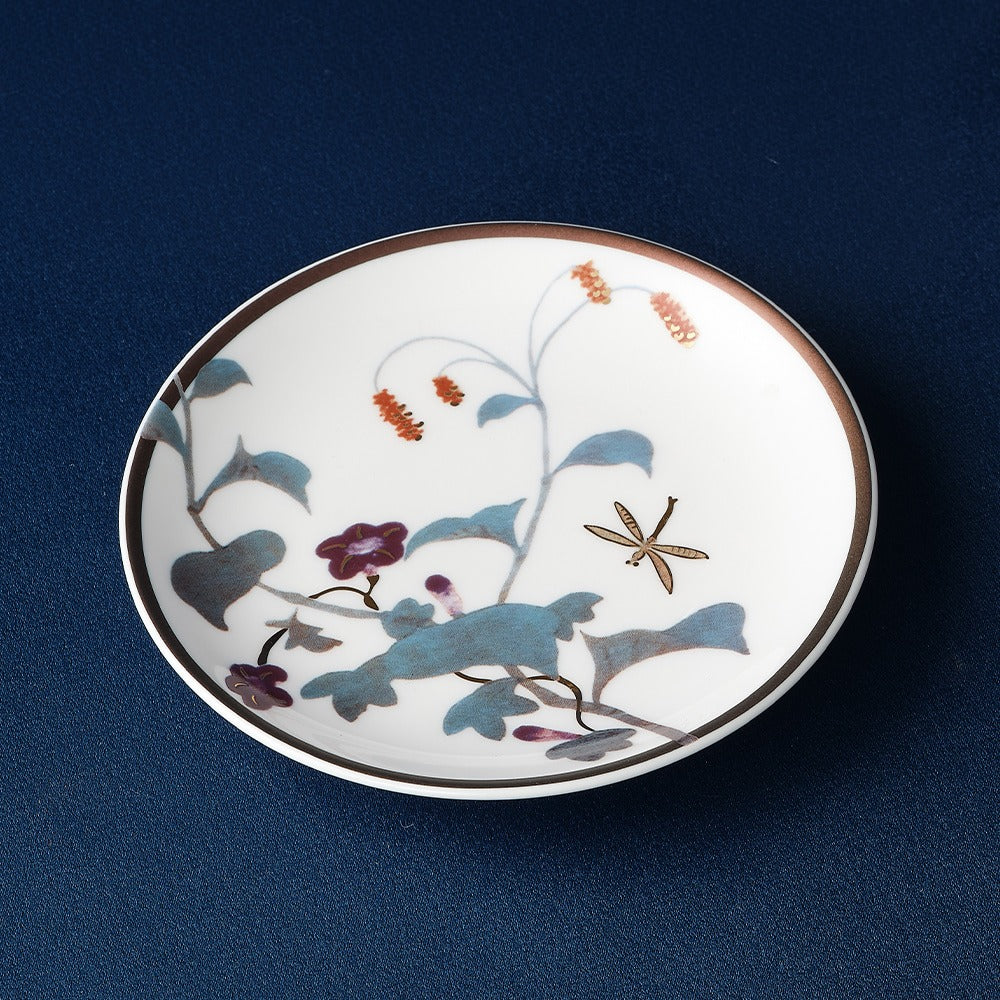 [한국도자기] 초충도 접시 (12.7cm) 4p