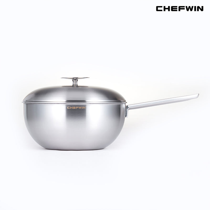[K Direct Delivery] Chefwin 316 Stainless Steel 5-Ply Multi-Purpose Wok (24cm)
