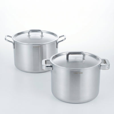 [K Direct Delievery] Chefwin 316 Stainless Steel 5Ply Stock Pot (24cm / 28cm)